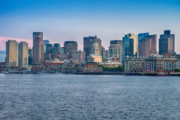 Widok na centrum miasta Boston, Stany Zjednoczone Ameryki — Zdjęcie stockowe