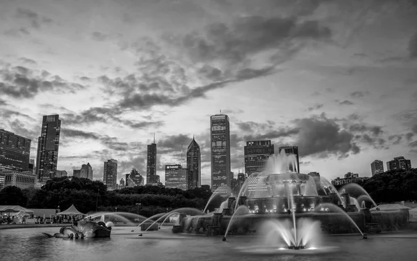 Fuente de Buckingham en Grant Park, Chicago — Foto de Stock