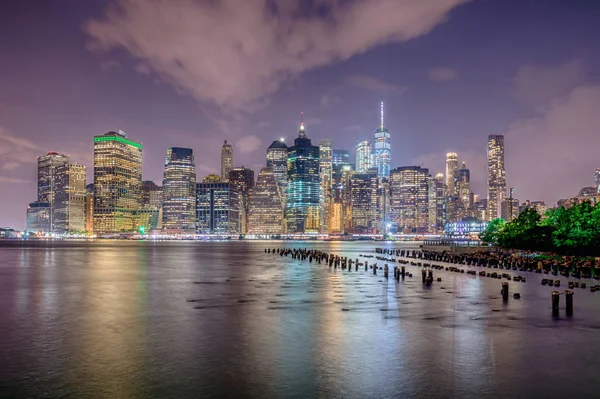 Vista de Manhattan en la ciudad de Nueva York — Foto de Stock