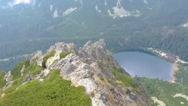 Попрад озеро у Словаччині — стокове відео