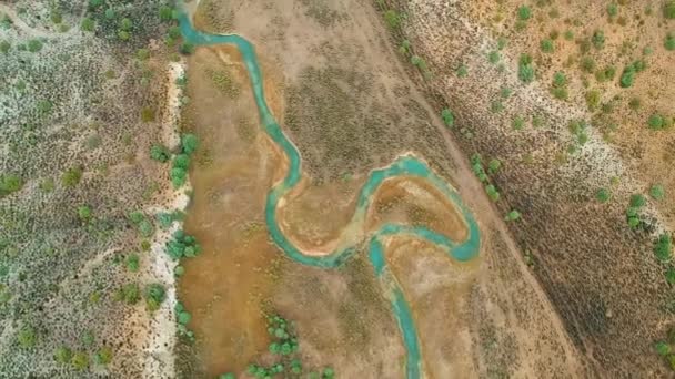 Vista aérea del río Sevier en Utah, EE.UU. — Vídeos de Stock