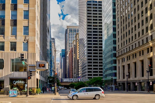 Innenstadt von Chicago City in den Vereinigten Staaten — Stockfoto