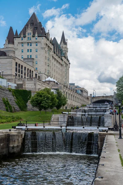 Canal Rideau em Ottawa, Canadá, Northh America — Fotografia de Stock
