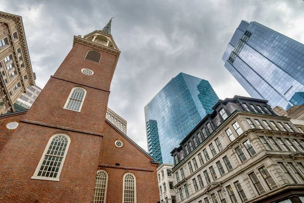 The Old State House en la ciudad de Boston en los Estados Unidos — Foto de Stock