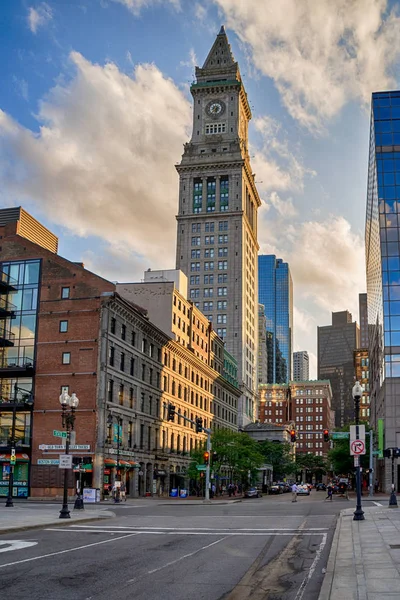 The famous Boston Custom House in the United States — Stock Photo, Image