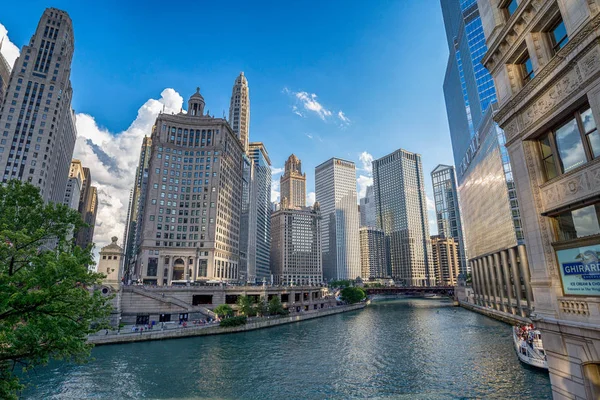 Innenstadt von Chicago City in den Vereinigten Staaten Stockfoto