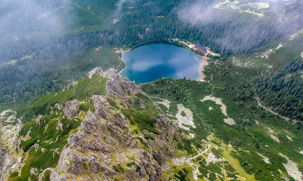 Slovakya Avrupa'nın güzel Poprad göl — Stok fotoğraf