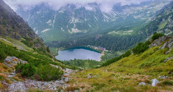 Slovakya Avrupa'nın güzel Poprad göl — Stok fotoğraf