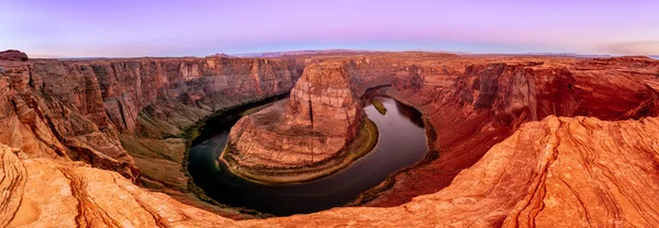 Horseshoe Bend Canyon i rzeka Kolorado w Page, Arizona, Stany Zjednoczone — Zdjęcie stockowe