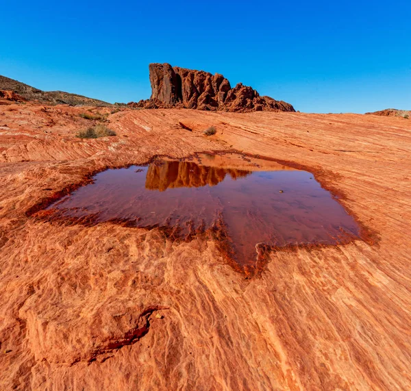 Sziklaalakzatok völgyében Fire State Park, Nevada USA — Stock Fotó