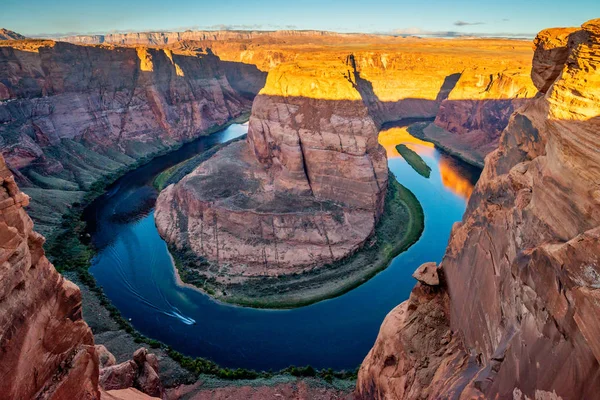 Horseshoe Bend Canyon i rzeka Kolorado w Page, Arizona, Stany Zjednoczone — Zdjęcie stockowe