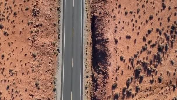 Monument Valley, Arizona, ABD havadan görünümü — Stok video
