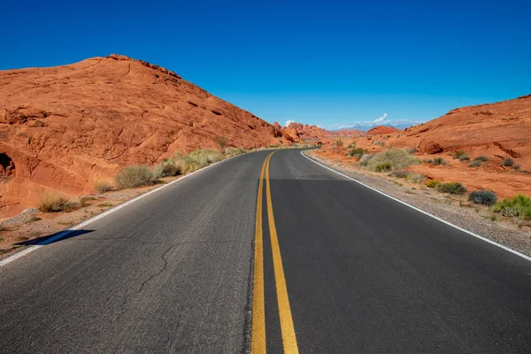 Formações rochosas em Valley of Fire State Park, Nevada — Fotografia de Stock