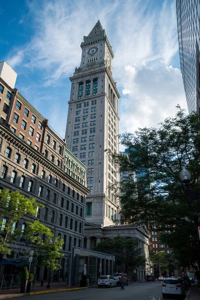 La famosa Boston Custom House en los Estados Unidos — Foto de Stock