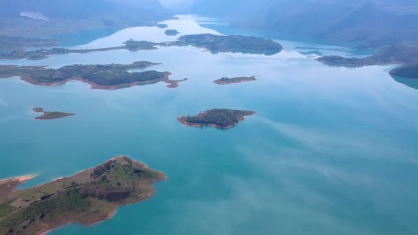 Luchtfoto van Rama Lake of Ramsko Jezero, Bosnië en Herzegovina — Stockvideo
