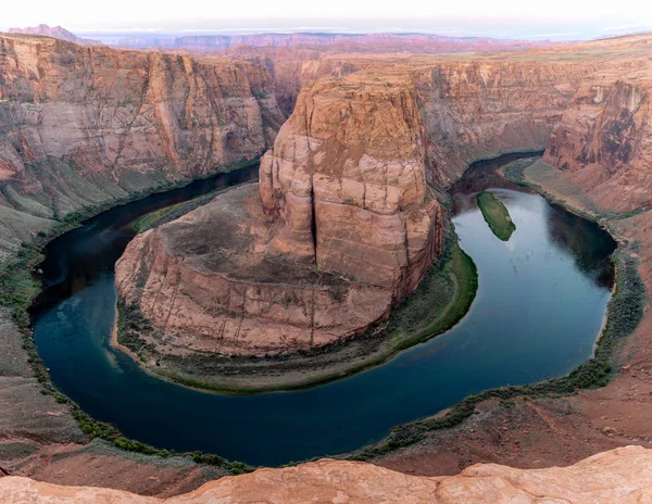 Підкови вигин Каньйон і Колорадо річки на сторінці, штат Арізона, США — стокове фото