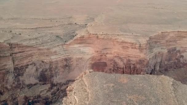 Letecký pohled na rokli Arizonas malého Colorada — Stock video