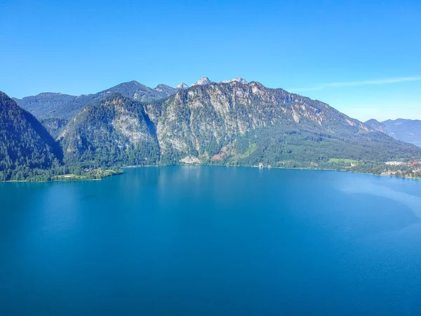 Aerial view of the lake Attersee in the Austrian Salzkammergut — Stock Photo, Image