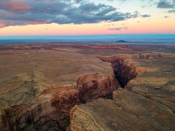 Widok lotniczy Arizonas Little Colorado wąwóz rzeki — Zdjęcie stockowe