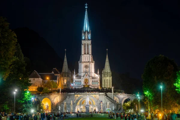 Santuario di Nostra Signora di Lourdes, Francia, Europa — Foto Stock