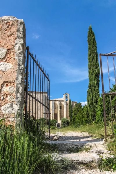 Saint Saturnin Les Apt Provence Fransa Küçük Bir Kilise — Stok fotoğraf