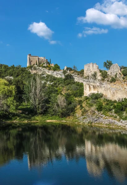 Saint Saturnin Les Apt Provence Fransa Daki Eski Şatonun Yıkıntısı — Stok fotoğraf