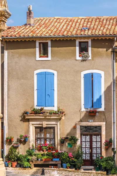 Загородный Дом Деревне Виллар Прованс Франция — стоковое фото