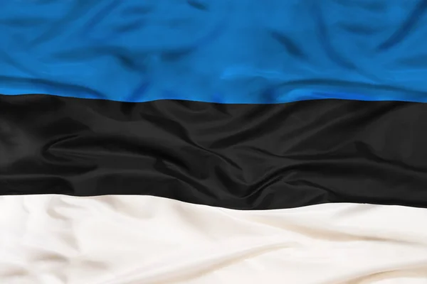 Estonia Paese Indipendente Stato Bandiera Nazionale Banner Primo Piano Con — Foto Stock