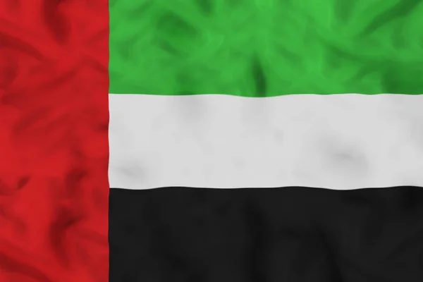 Uae Egyesült Arab Emírségek Ország Független Állam Nemzeti Lobogója Banner — Stock Fotó