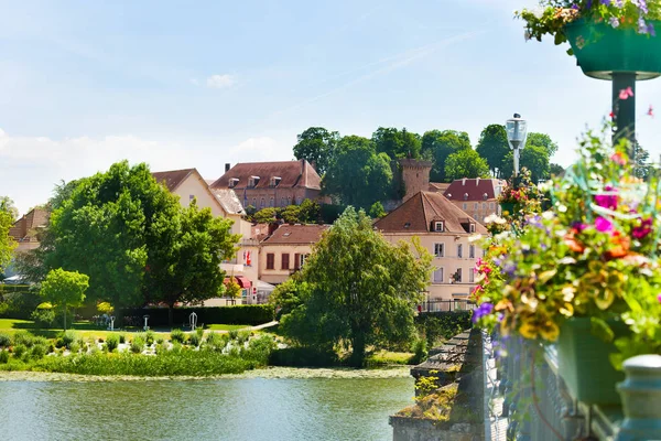 Ciudad Gris Puente Saone Haute Saone Bourgogne Franche Comte Francia —  Fotos de Stock