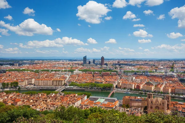 Cathedral Saint Jean Baptiste City Lyon Spring France — Stock Photo, Image