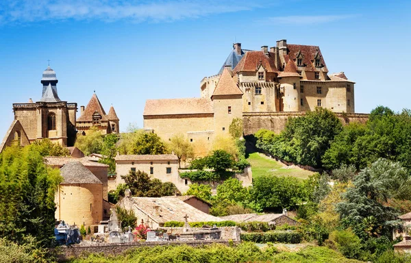 Prachtig Uitzicht Van Chateau Biron Ensemble Frankrijk Europa — Stockfoto