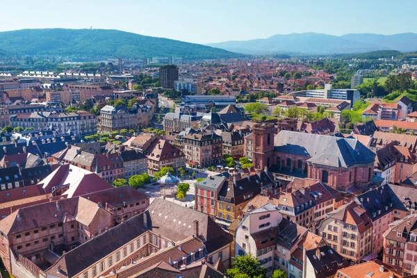 Panorama Del Casco Antiguo Belfort Visto Desde Ciudadela Vauban —  Fotos de Stock