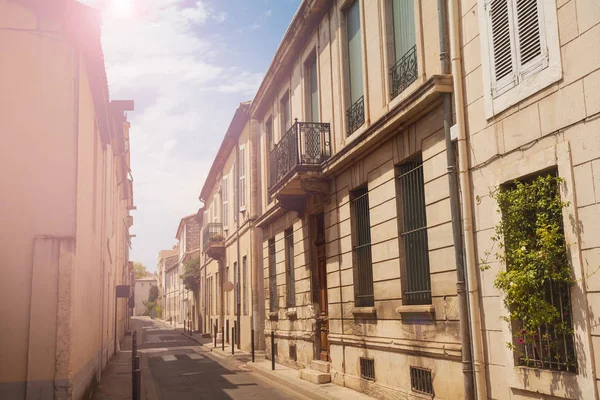 Улица Старом Городе Нимс Город Юге Франции Столица Департамента Гард — стоковое фото