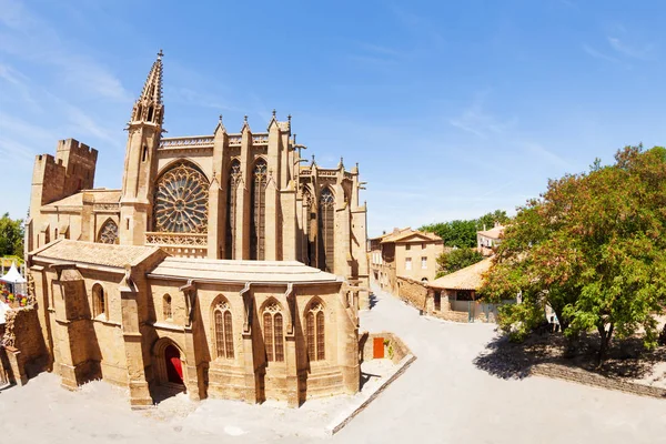 Basilica Dei Santi Nazario Celso Nella Cittadella Carcassonne Francia — Foto Stock