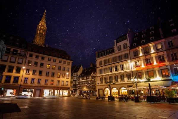 Mooie Stadsgezicht Van Straatsburg Met Toren Van Kathedraal Notre Dame — Stockfoto