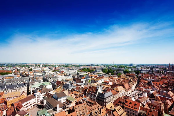 Strasbourg Cityscape Panorama Centro Cidade Little France Alsácia — Fotografia de Stock