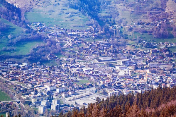 Vista Panorámica Del Valle Tarentaise Saboya Francia Europa —  Fotos de Stock