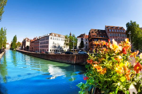 Beautiful View Petit France Quarter Ill River Spring Strasbourg — Stock Photo, Image