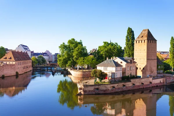 Strasbourg Fransa Grande Ile Adası Nda Savunma Kulesi Ile Eski — Stok fotoğraf