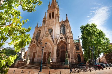 Nancy, Kuzey-Doğu Fransa bölümü Meurthe-et-Moselle, Fransa, Avrupa'nın başkenti baharda Katedrali'nde Basilique Saint-Epvre