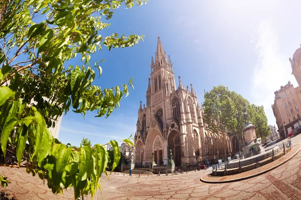 Basilique Saint Epvre Och Stad Torget Nancy Huvudstad Det Nordöstra — Stockfoto