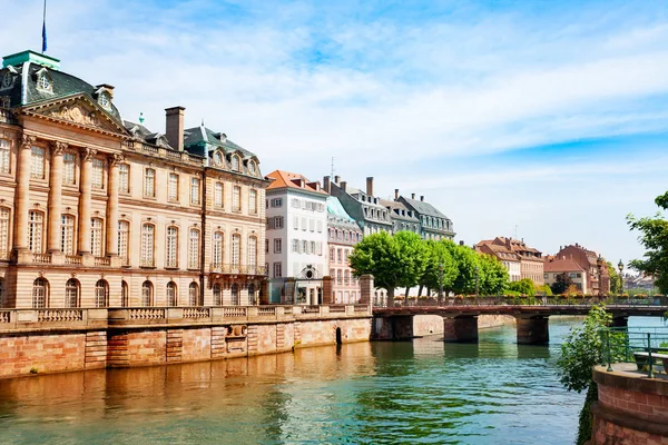 Rohan Palace Byggnad Sjuk Floden Banvallen Strasbourg Frankrike — Stockfoto