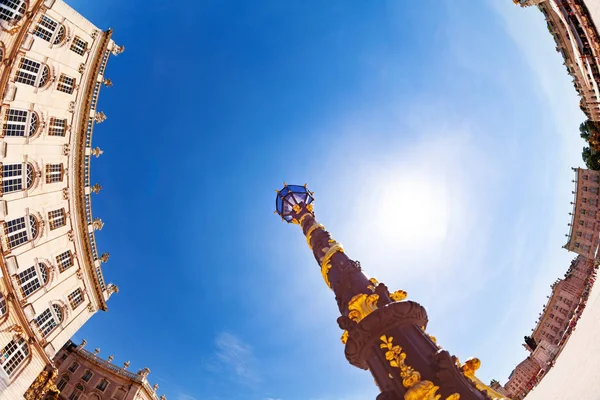 Lamp Column Place Stanislas Nancy Capital North Eastern French Department — Stock Photo, Image