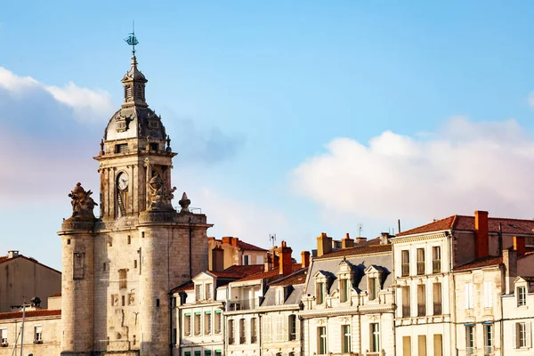 Torre Del Reloj Tour Horloge Ciudad Rochelle Francia — Foto de Stock