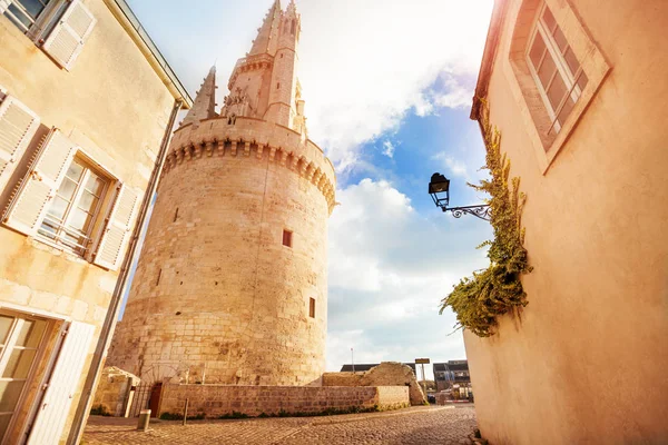 Tornet Lyktan Rochelle Från Vyn City Frankrike — Stockfoto