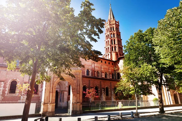 Basílica Saint Sernin Verano Toulouse Francia —  Fotos de Stock