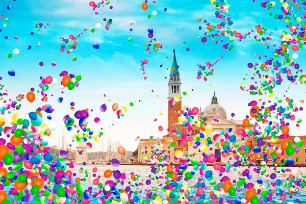 Chiesa San Giorgio Maggiore Und Glockenturm Auf Der Insel Venedig — Stockfoto