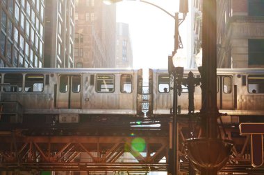 Chicago City, Illinois, ABD'de metro tren vagonlarının kapatılması