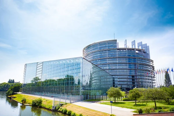 Strasbourg Franz Mai 2019 Europäisches Parlamentsgebäude Wacken District Avenue President — Stockfoto